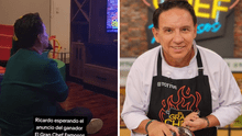 “El gran chef: famosos”: así fue la real reacción de Ricardo Rondón al enterarse de su victoria