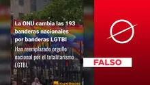 La ONU no reemplazó las banderas de los 193 estados miembros por banderas LGTBIQ+