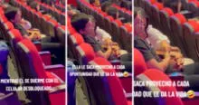 Joven se queda dormido en el cine y su pareja tiene peculiar reacción: "Ese compa ya está muerto"