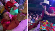 Fan ofreció una vaca a Dina Páucar durante concierto en Cajamarca: “Te amo, Dina”