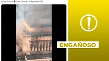 Protestas en Francia: video de edificio quemándose no es de manifestaciones por la muerte de Nahel