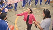 Amy Gutierrez promueve educación menstrual en colegio de Carabayllo