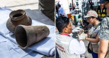 ¡Increíble! Piezas arqueológicas se vendían en el mercado informal de Tacorita
