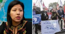 Exparlamentaria Indira Huilca sobre La Resistencia: "Lo que realiza este grupo no es hacer política"