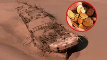 Este es el barco hallado en un desierto con 2.000 monedas de oro a casi 500 años de su naufragio