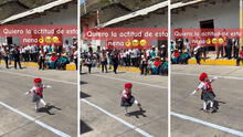 Niña a paso firme cautivó en desfile por Fiestas Patrias en Cajamarca: “Qué hermosura”