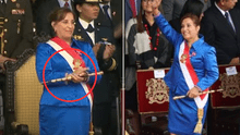 ¿Por qué la presidenta Dina Boluarte sostiene un 'bastón' durante la Parada Militar y qué significa?