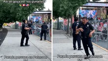 “Se rindió ante la salsa”: policía de EE. UU. no resistió y se puso a bailar en parada peruana de Patterson