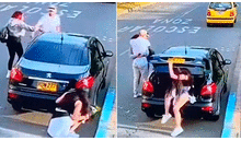 Hombre esconde a su amante en la maletera de su auto mientras su pareja lo confronta