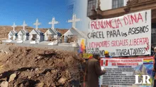 Puno: construyen altares a soldados que murieron ahogados durante protesta contra Dina Boluarte