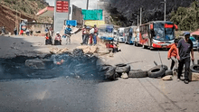 Pobladores de Huancavelica bloquean carreteras y queman llantas por falta de agua