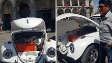 Convierten al tradicional 'Vocho' o ‘Cucaracha’ en auto eléctrico en Arequipa