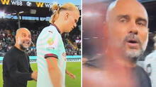 Guardiola golpeó cámara de TV: la agresión del DT del Manchester City tras recriminar a Haaland