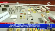 Sucamec recuperó más de 6.000 armas en lo que va del 2023: Lima y Callao tenían la mayor cantidad
