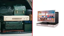 Parece una maleta, pero dentro oculta un Smart TV de 27 pulgadas con batería integrada