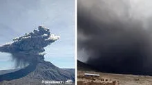 Cenizas y humo negro del volcán Ubinas llegaron hasta Arequipa