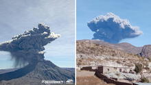 Así fue la explosión del Volcán Ubinas captada por los ciudadanos en Moquegua