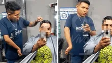 “Ejemplo de superación”: barbero con discapacidad en una de sus manos atiende a clientes en Iquitos