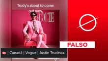 Primer Ministro de Canadá, Justin Trudeau, no posó en traje rosa para Vogue: es una imagen generada por IA