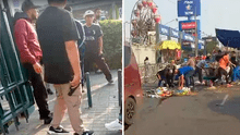 Plaza Norte: 50 encapuchados agredieron a ambulantes y destrozaron su mercadería