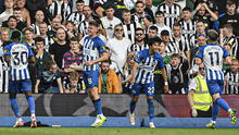 Brighton de Estupiñán goleó 3-1 al Newcastle de Almirón en la Premier League