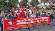 Obreros de construcción civil protestan a nivel nacional para exigir aumento de sueldos