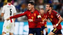 España aplastó 7-1 a Georgia y alcanza el segundo lugar en las Eliminatorias Eurocopa