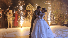 Estrella Torres y Kevin Salas bailan juntos romántica coreografía en su boda