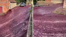Tanques con 2 millones de litros de vino se rompen e inundan una calle en Portugal