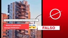 El terremoto en Marruecos no produjo la caída del edificio expuesta en video viral