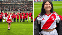 Milena Warthon sorprendió al cantar el himno nacional en previa del Perú vs. Brasil