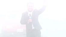 Reportero queda invisible ante neblina en variante de Pasamayo