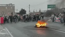 Panamericana Norte: manifestantes bloquearon vía a la altura de Chancay