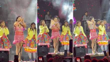 Yarita Lizeth cantó con niñas que la imitaban en bus durante su concierto en Lima