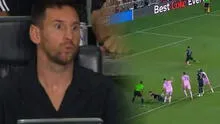 Lionel Messi y su sufrida reacción al ver el 2-0 de Houston Dynamo sobre Inter Miami