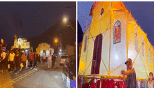 Escolares de Cañete fabrican impresionante antorcha con forma de iglesia: “Llevaron todo el Vaticano”
