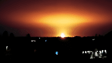 Impresionantes imágenes de explosión en Reino Unido: una bola de fuego iluminó el cielo de Oxford