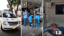 Captan a paramédicos desayunando en juguería mientras paciente espera en ambulancia en Colombia