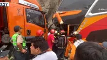 Carretera Central: accidente de bus contra camión deja varias personas heridas en Huarochirí