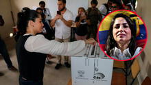 Elecciones en Ecuador: "Estamos a punto de hacer historia", dijo Luisa González tras acudir a votar