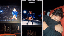 Joven va con su novio al cine para ver película de Taylor Swift, pero él se queda dormido