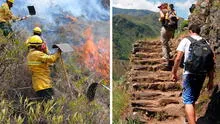 Machu Picchu: cierran ruta de los caminos del inca tras incendio forestal