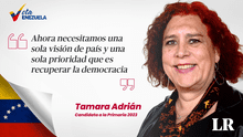 ENTREVISTA | Tamara Adrián: "La diferencia entre mi candidatura y las otras es que en la mía no hay ofrecimientos populistas"