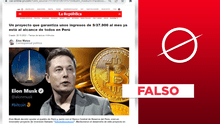 La República, el BCR y Elon Musk no publicitan "proyecto de inversión" Bitcoin Revolution: es información falsa