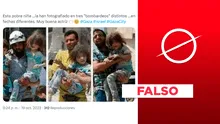 Es falso que fotografiaron a una niña "en 3 bombardeos distintos": fotos son de ataque en Siria