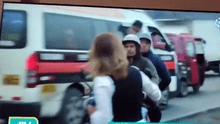 Panamericana Sur: reportera casi es atropellada en vivo cuando criticaba a conductores
