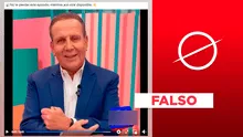 Doctor Alberto Tejada no promueve en TV “método” para adelgazar rápido: es un montaje