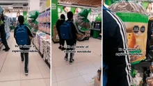 Peruano camina con panetón gigante en supermercado y usuarios afirman: “Gran espíritu navideño”
