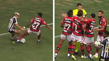 Yeferson Soteldo metió una 'huacha' y desató una pelea entre hinchas y jugadores de Flamengo