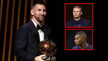 Messi superó ampliamente a Haaland y Mbappé: revelan el puntaje que recibió en el Balón de Oro